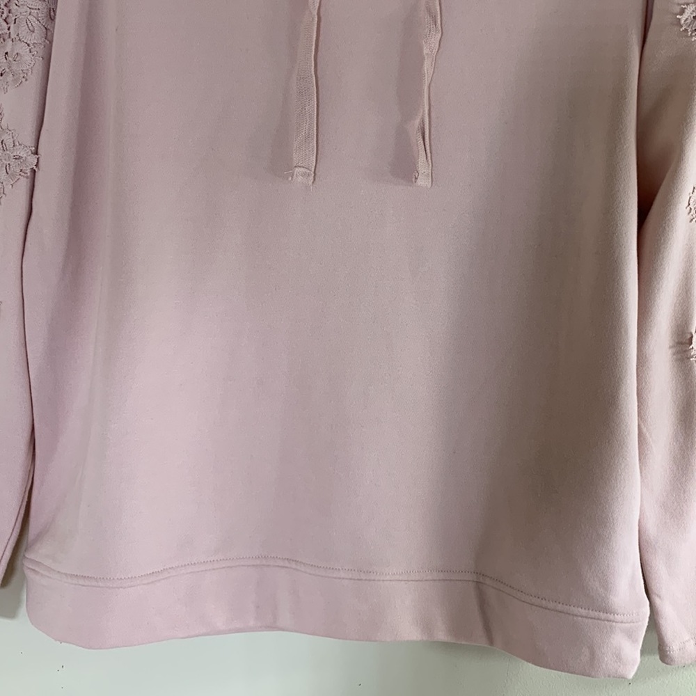 NWT. C & A Hoodie with Floral Embellishments. Small. - Picture 5 of 11